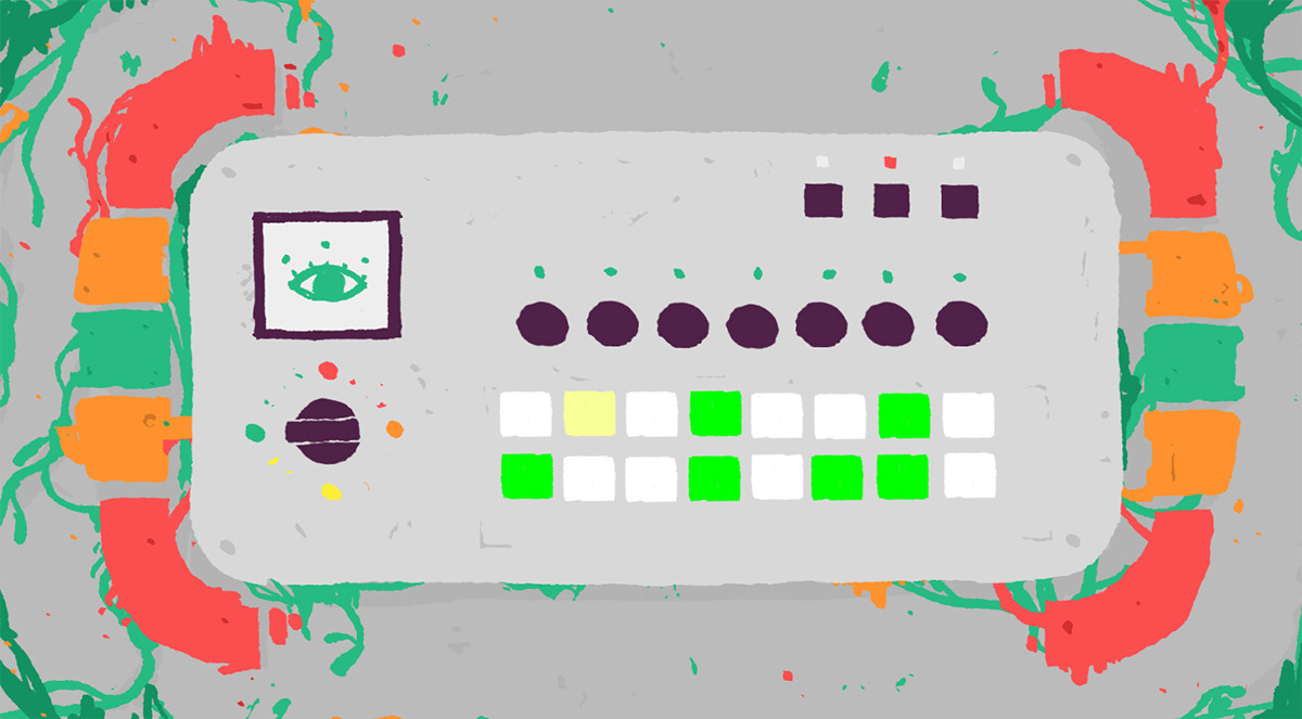 Image from a colorful illustrated 2d video game.