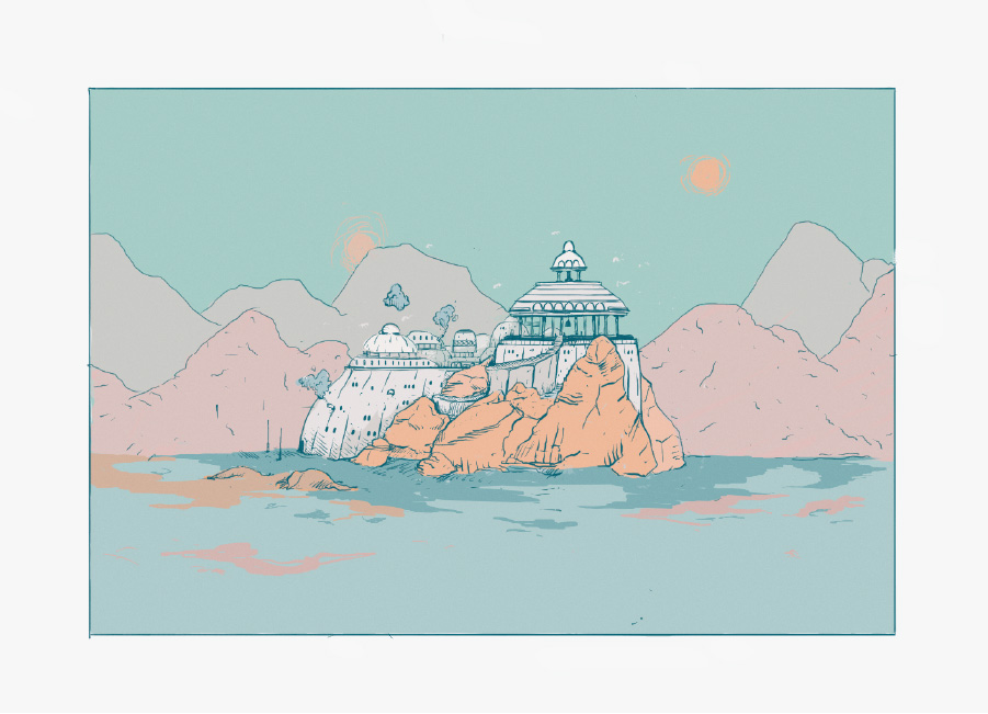 Illustration of a Seamic outpost